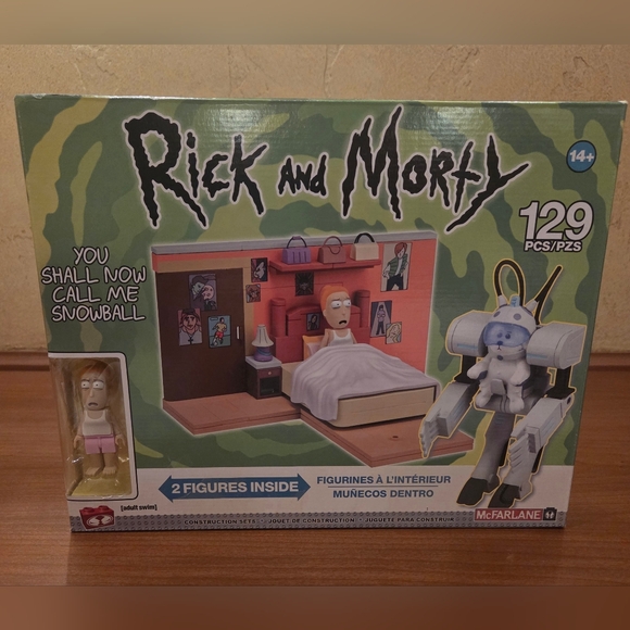 McFarlane Toys Other - McFarlane Rick and Morty Bedroom Diorama Set - Multicolor